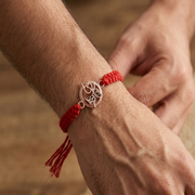 Premium OM Damru 925 Sterling Silver Rakhi for Brother